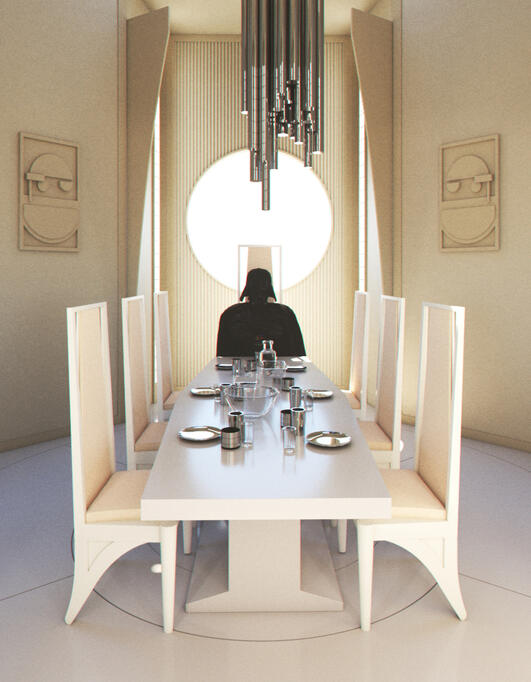 Darth Vader dines alone